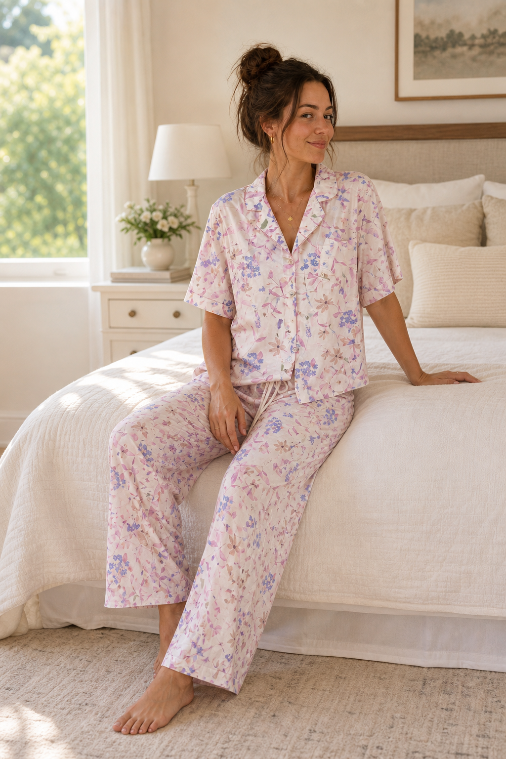 Pyjama Fleuri Pastel