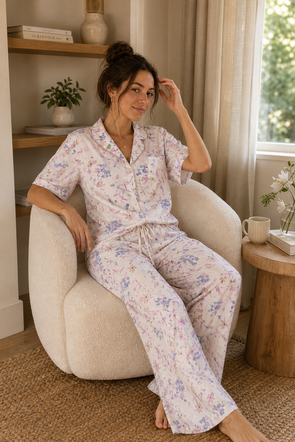 Pyjama Fleuri Pastel