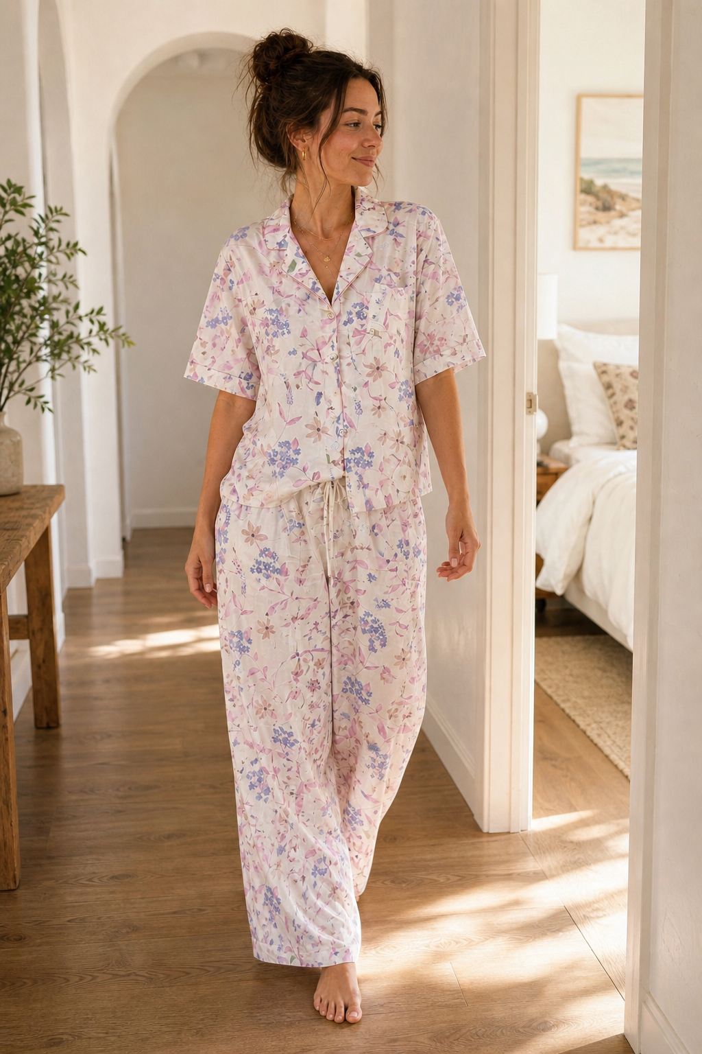 Pyjama Fleuri Pastel